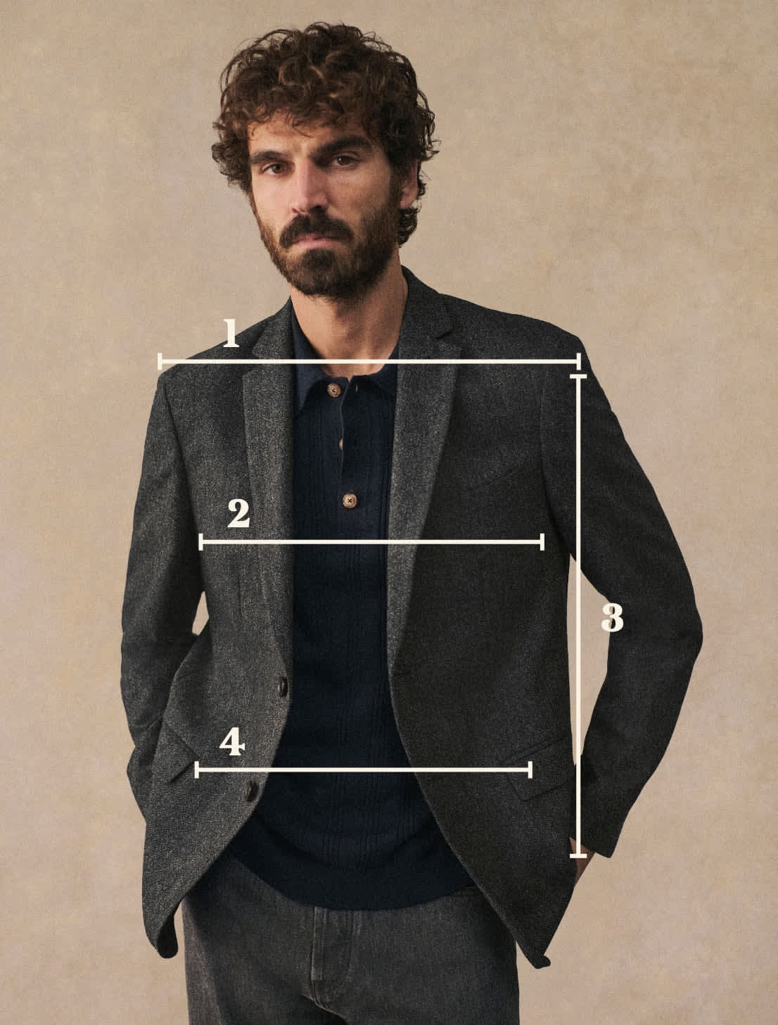 Tandor Suit jacket - Mottled Grey - Wool - Sézane