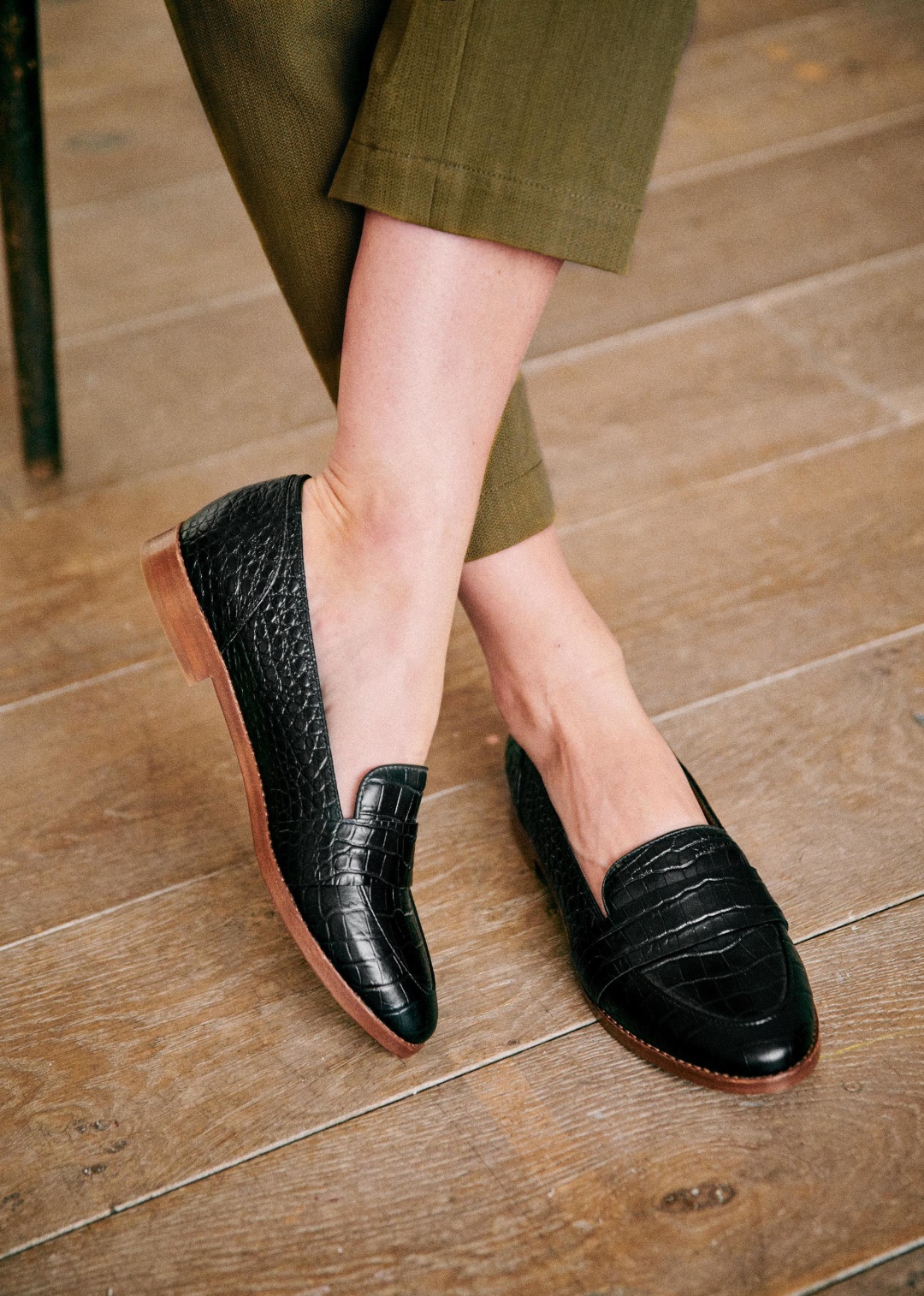 mocassins leopard sezane