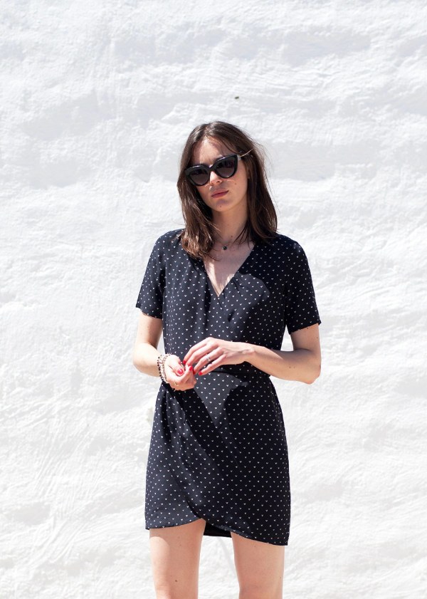 sezane wrap dress