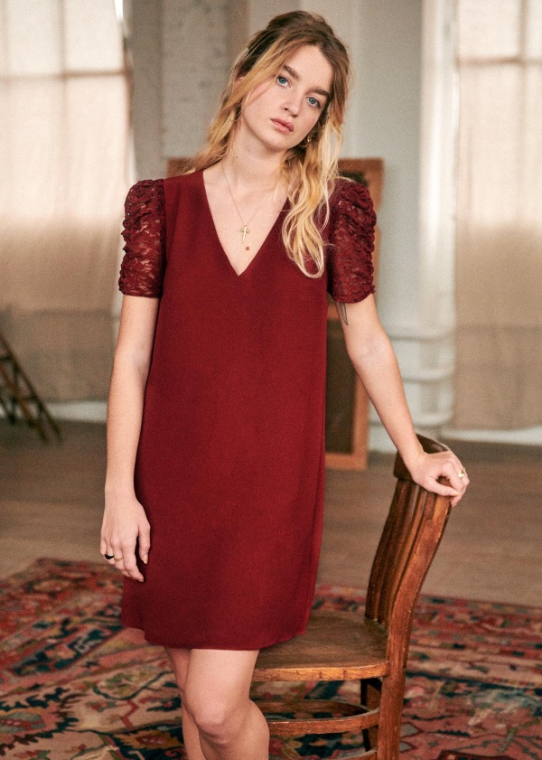 robe portefeuille fleuri